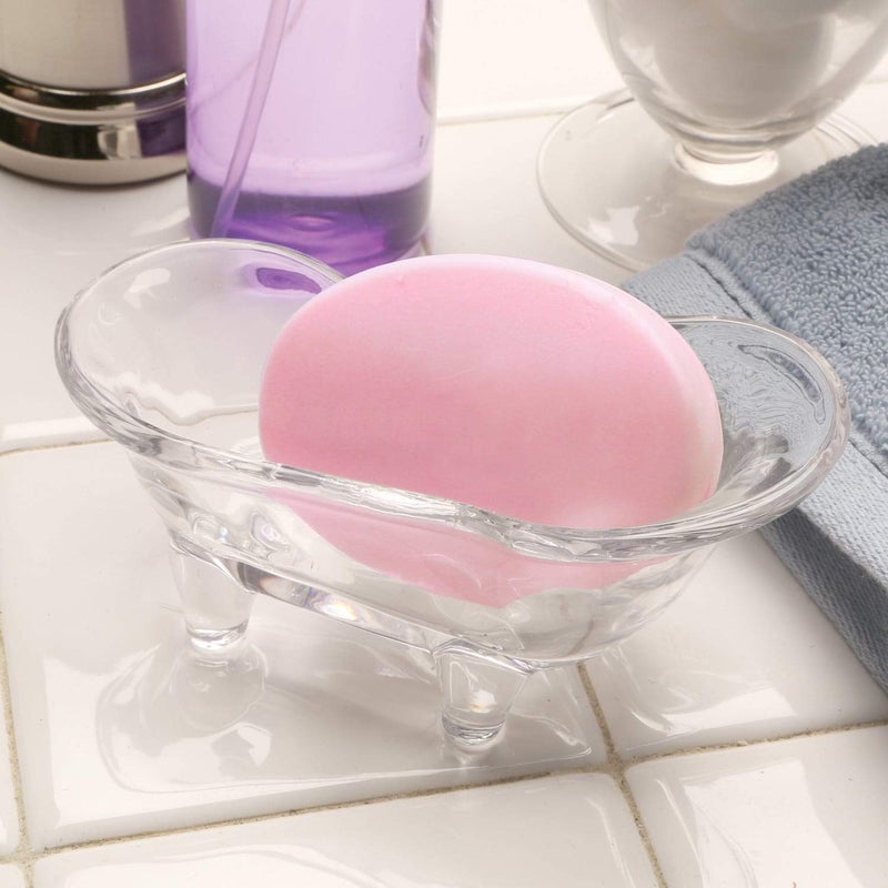 Abbott Collection 27-BLISS Glass Bathtub Soap Dish  6"" L - Image 3